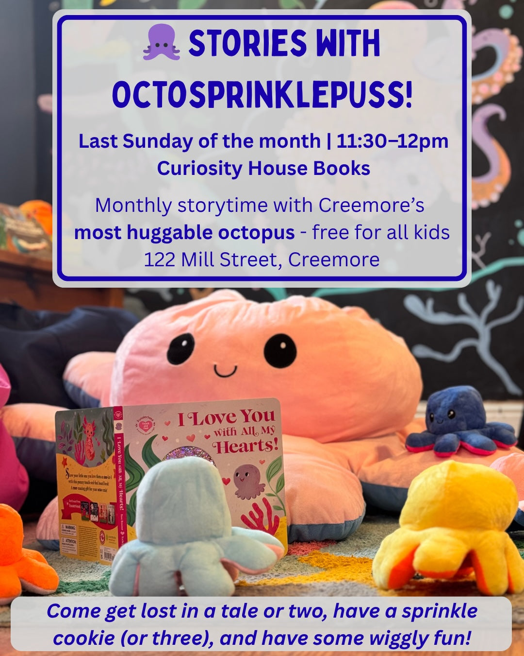 Storytime - Reading for Kids with Octosprinklepuss - Last Sunday of every month