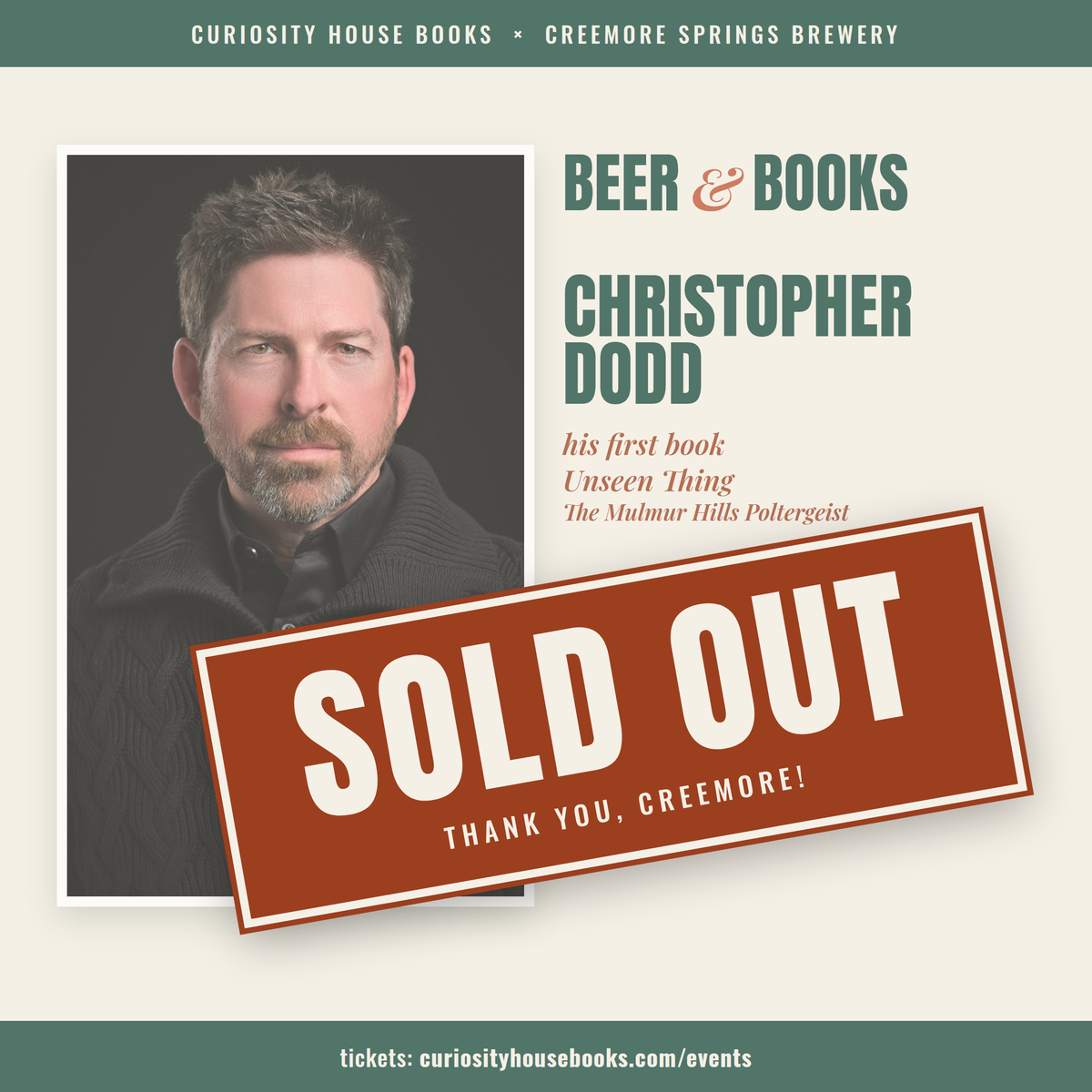Beer & Books with Christopher Dodd – Oct 29, 7pm